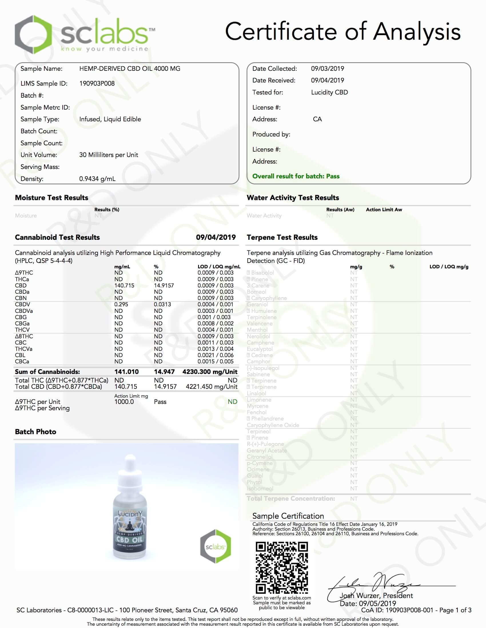 CBD Oil (4000 mg) - Image 2