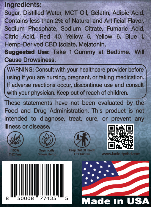 CBD Bedtime Gummies with Melatonin (300 mg - FREE) - Image 2